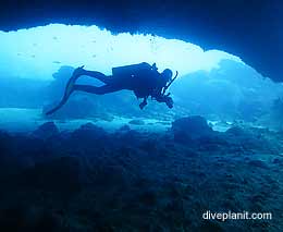 West White Beach Cave Dive Site Christmas Island Indian Ocean