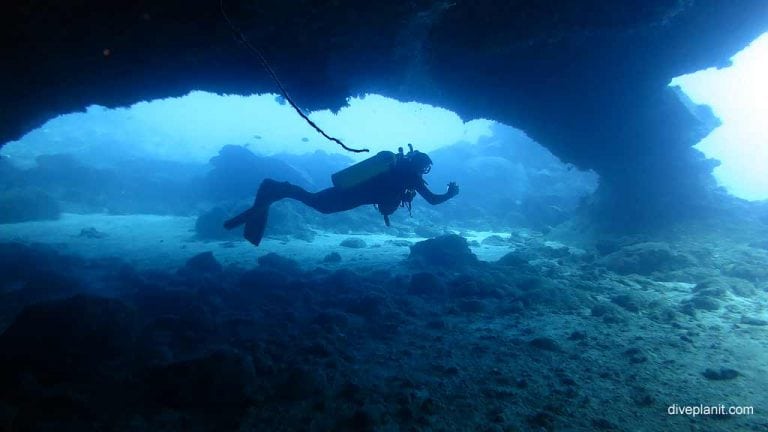 West White Beach Cave Dive Site Christmas Island Indian Ocean